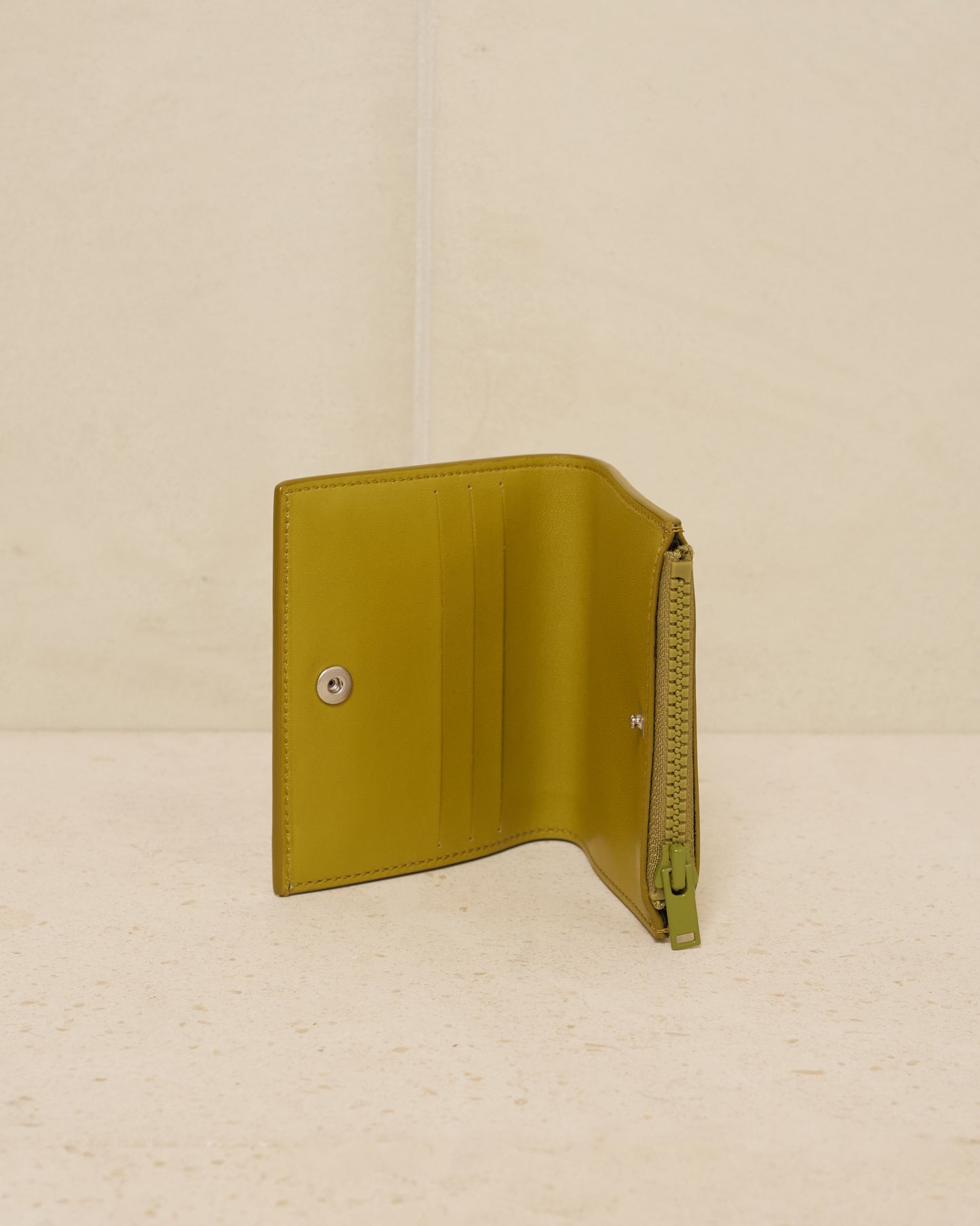 Olive Green Flap Wallet