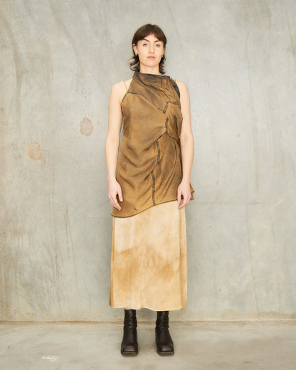 Rust Brown Silk Shirt