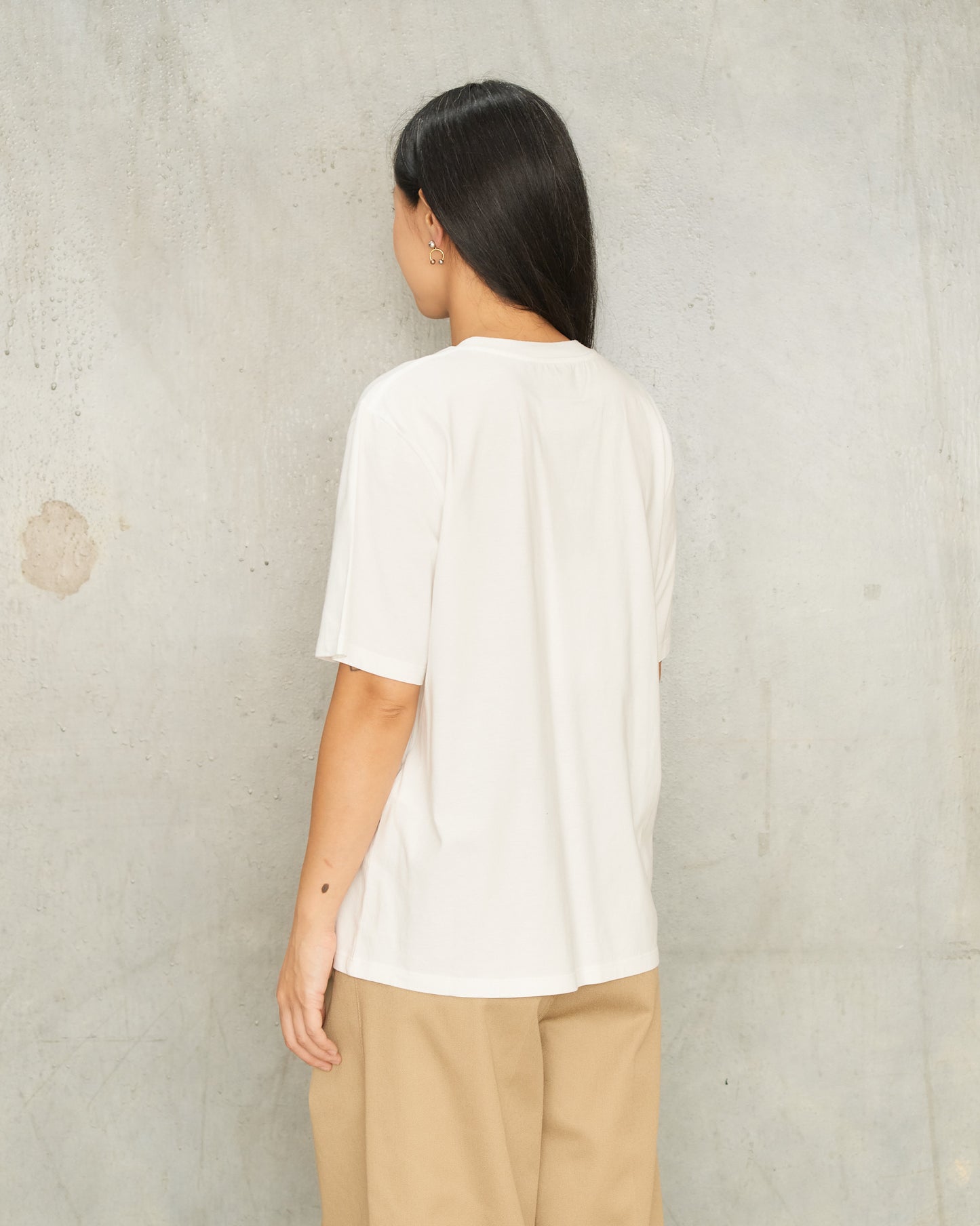 White Taped Logo T-Shirt