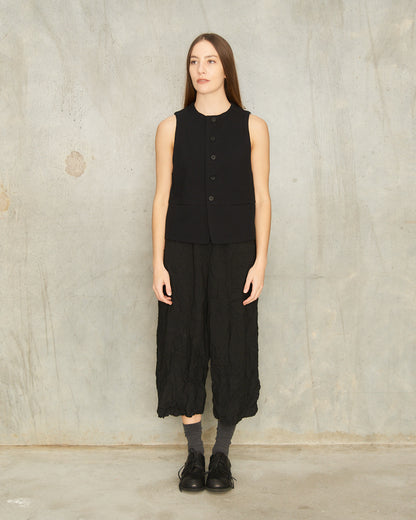 Black Crewneck Vest