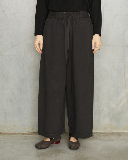 Black Organic Cropped Trousers