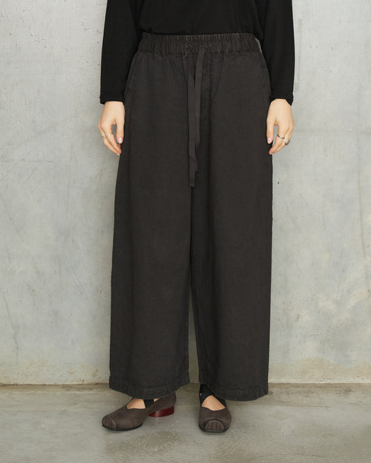 Black Organic Cropped Trousers