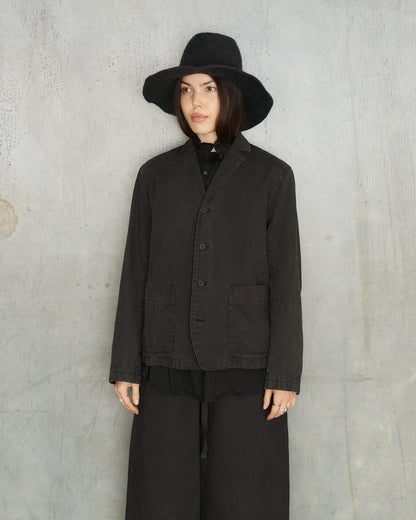Black Organic Tailored Jacket
