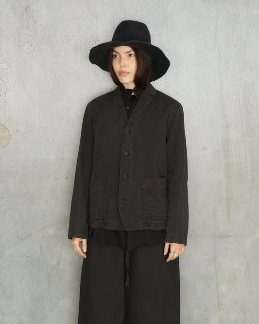 Black Organic Tailored Jacket
