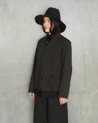 Black Organic Tailored Jacket