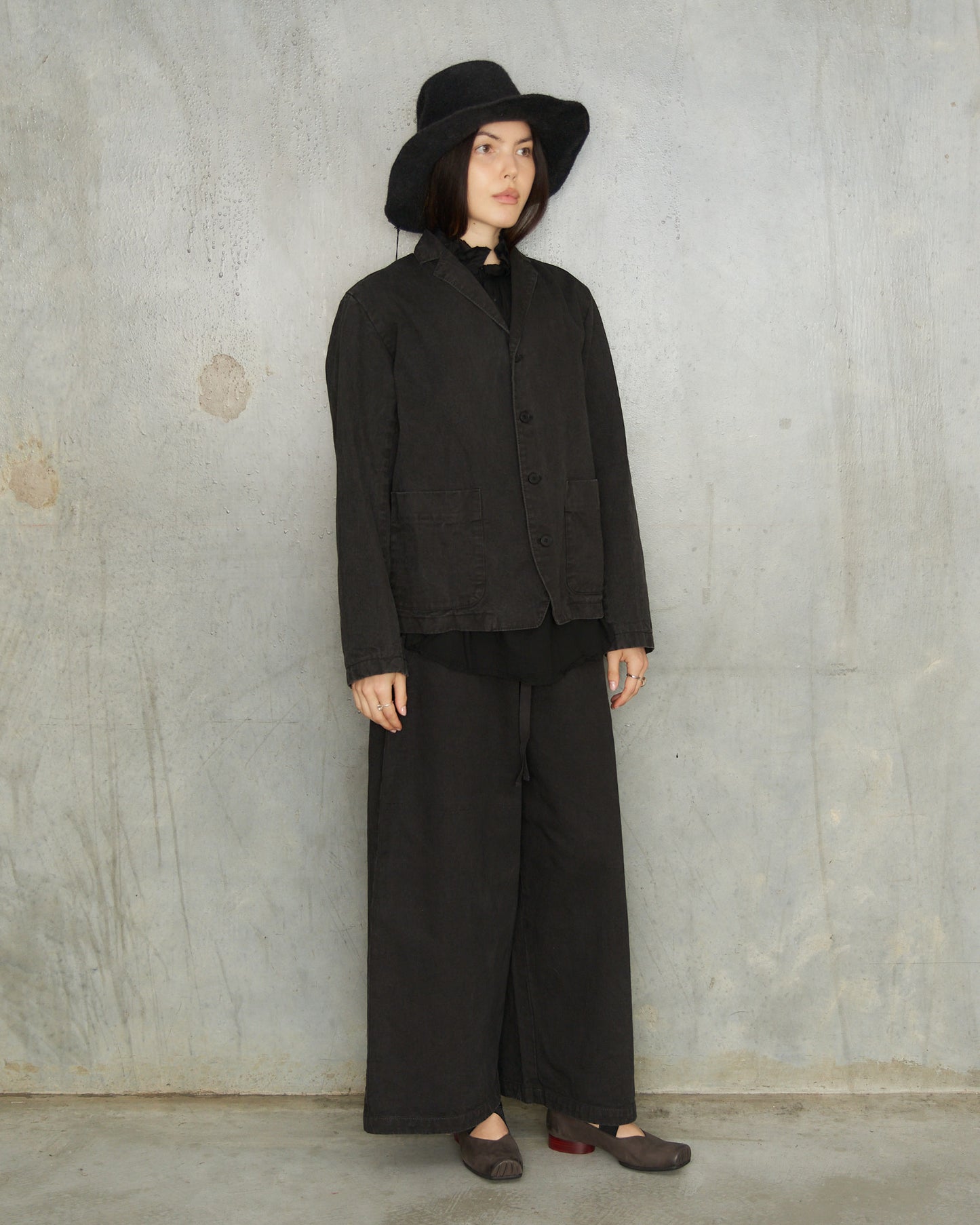 Black Organic Tailored Jacket