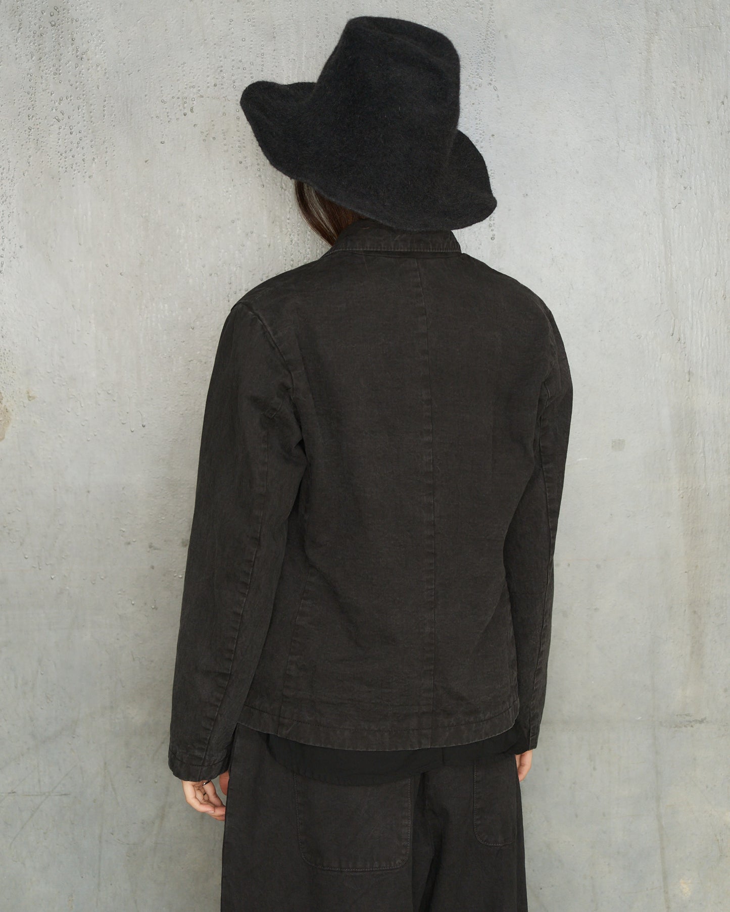 Black Organic Tailored Jacket