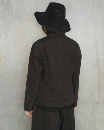 Black Organic Tailored Jacket