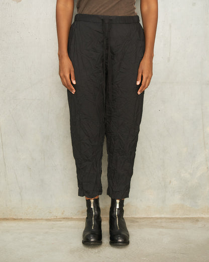 Black Stripe Tapered Pants