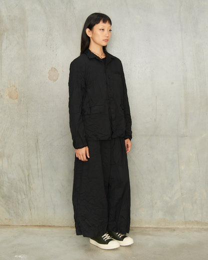 Black Wool Twill Jacket