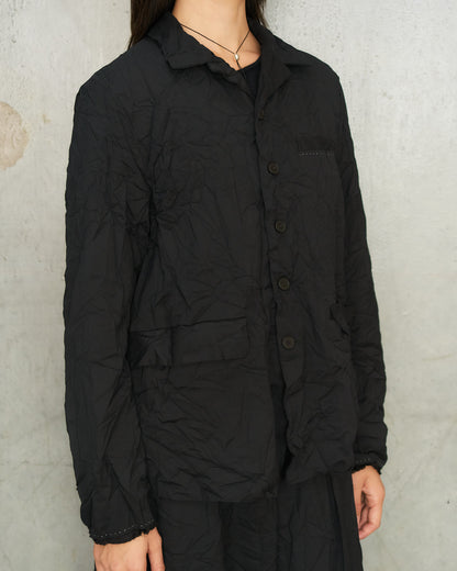 Black Wool Twill Jacket