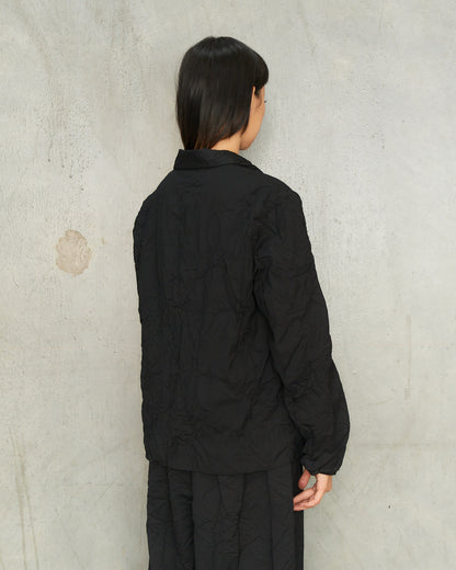 Black Wool Twill Jacket