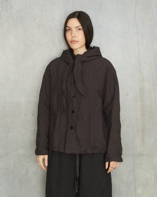 Brown Mini Check Short Jacket