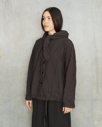 Brown Mini Check Short Jacket