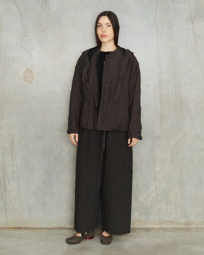 Brown Mini Check Short Jacket