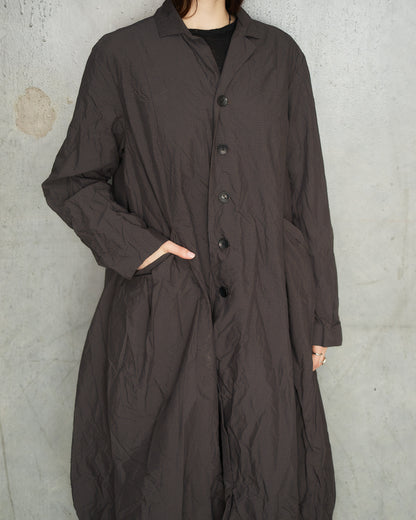 Brown Mini Check Tailored Coat