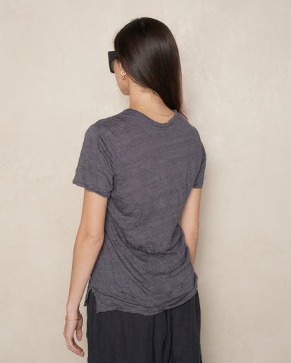 Charcoal Crinkle T-shirt