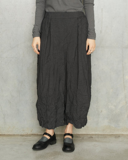 Charcoal Recycled Pinhead Wide Pants