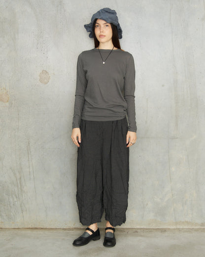 Charcoal Recycled Pinhead Wide Pants