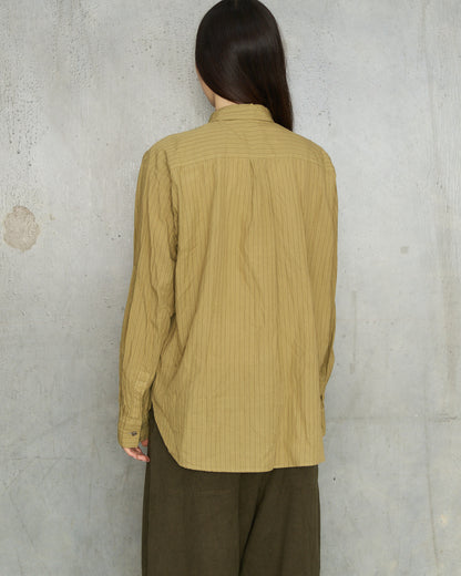Green Dobby Stripe Shirt