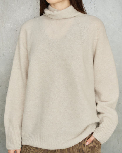 Greige Patterned Panel Pullover