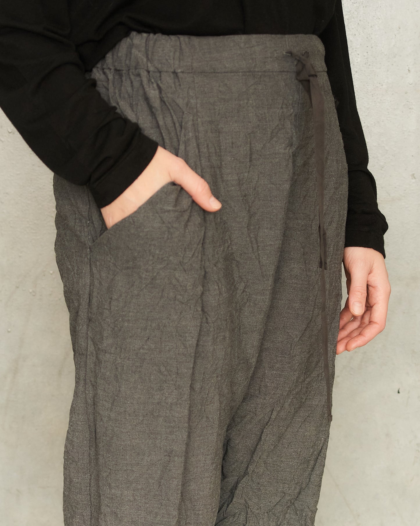 Grey Stretch Easy Pants
