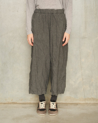 Grey Stretch Sarouel Pants