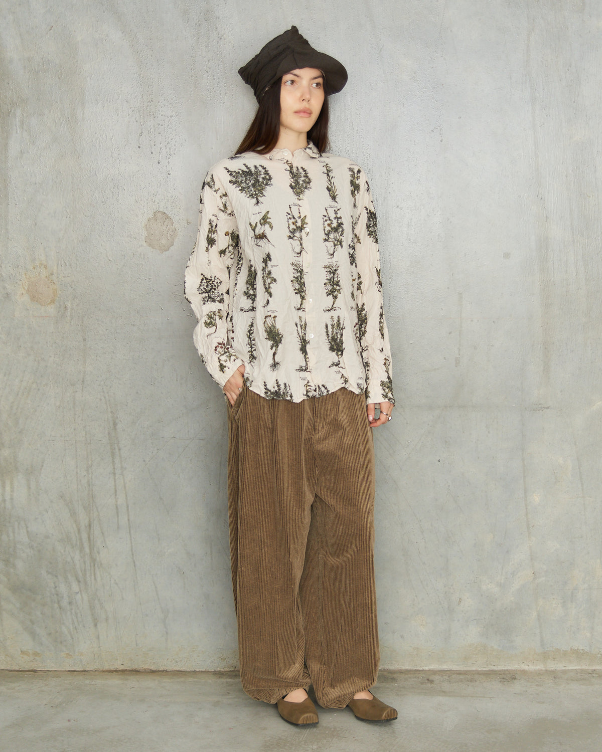 Ivory Herbal Print Shirt