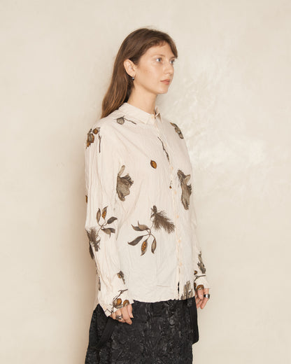 Ivory Secret Forest Printed Blouse