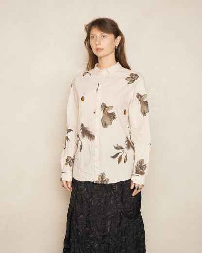 Ivory Secret Forest Printed Blouse
