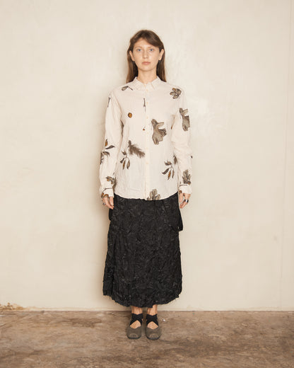 Ivory Secret Forest Printed Blouse