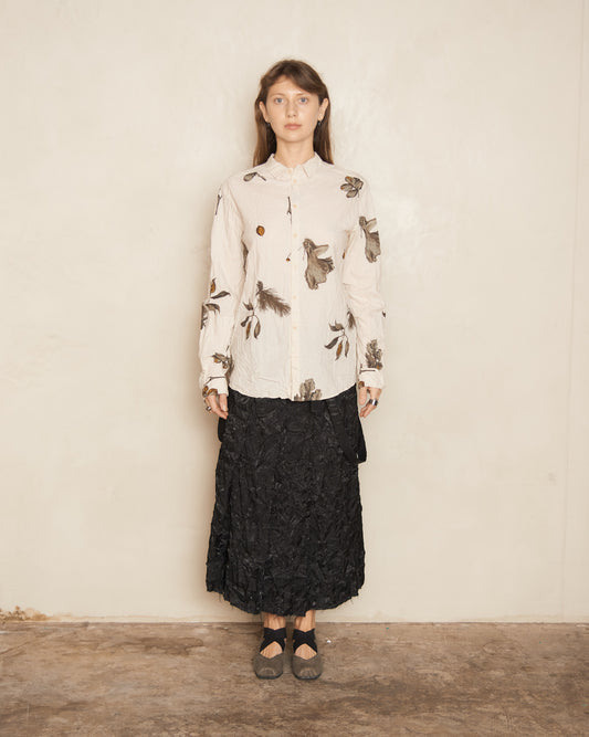 Ivory Secret Forest Printed Blouse