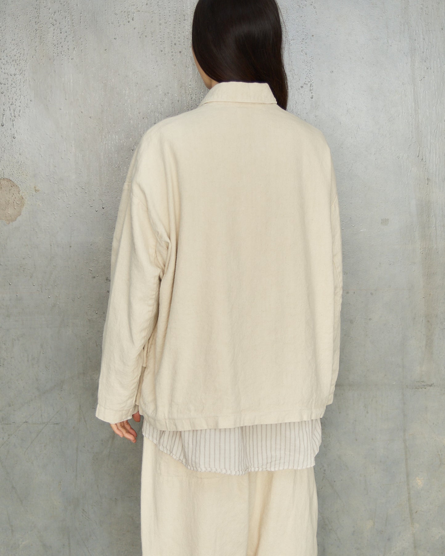 Natural Brushed Linen Jacket