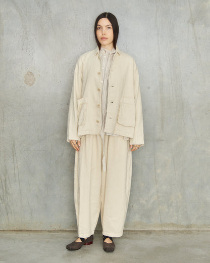 Natural Brushed Linen Jacket