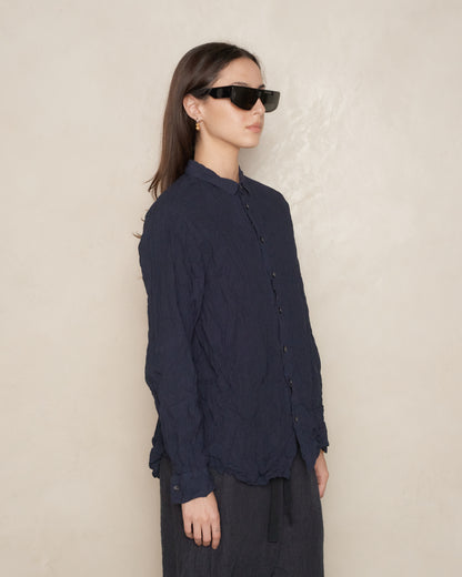 Navy Natural Wine Dye Blouse