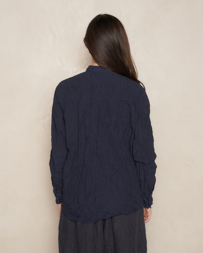 Navy Natural Wine Dye Blouse
