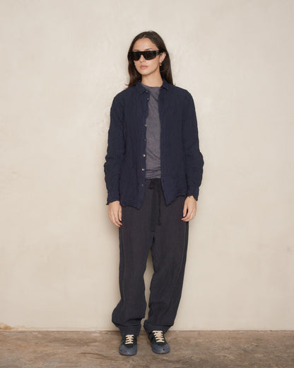 Navy Natural Wine Dye Blouse