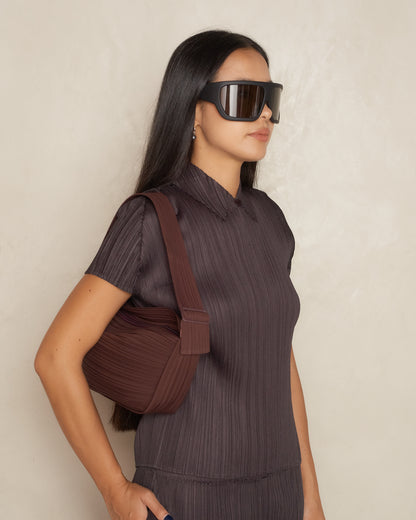 Chocolate Half Moon Bag