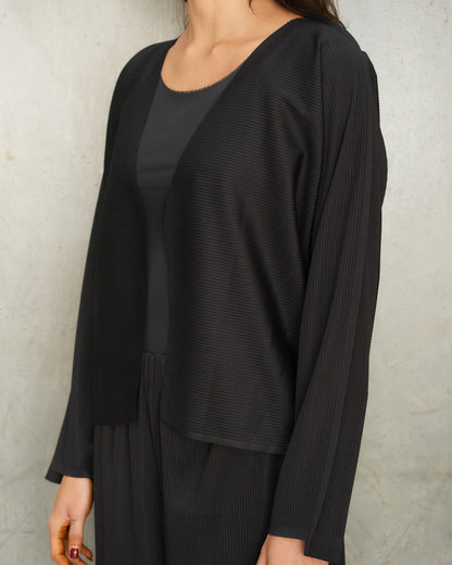 Black A-POC Form Cardigan
