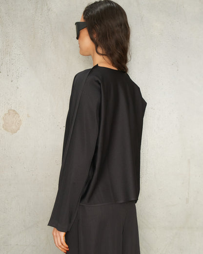 Black A-POC Form Cardigan