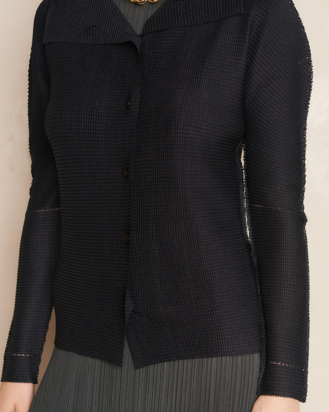 Luxury Pleated Cardigan