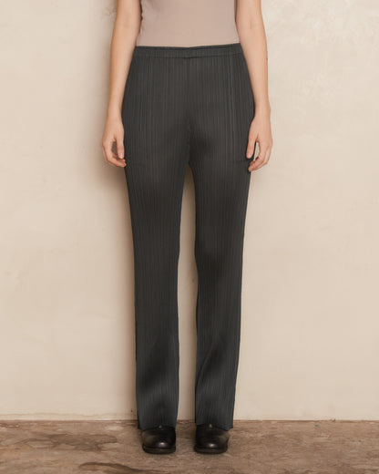 Charcoal Pleated Pants