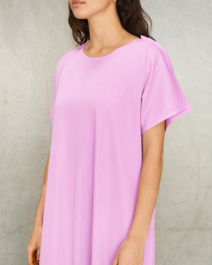 Purple A-POC Form Dress
