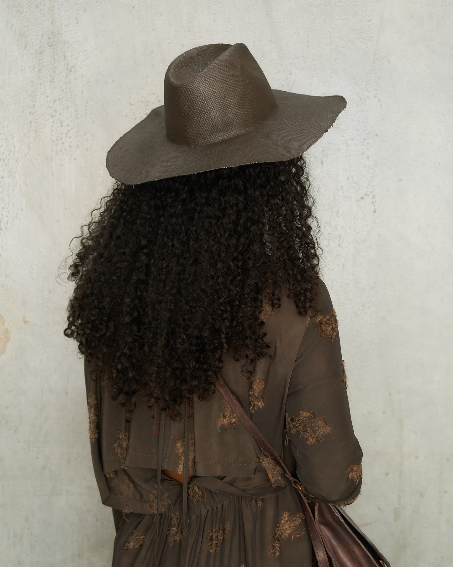 Aubergine Boncia Paper Hat