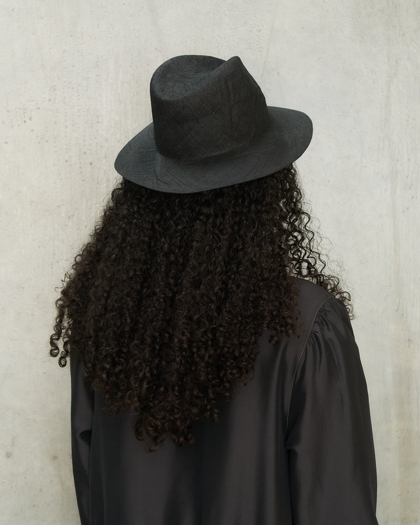 Black Alba Sisal Hat
