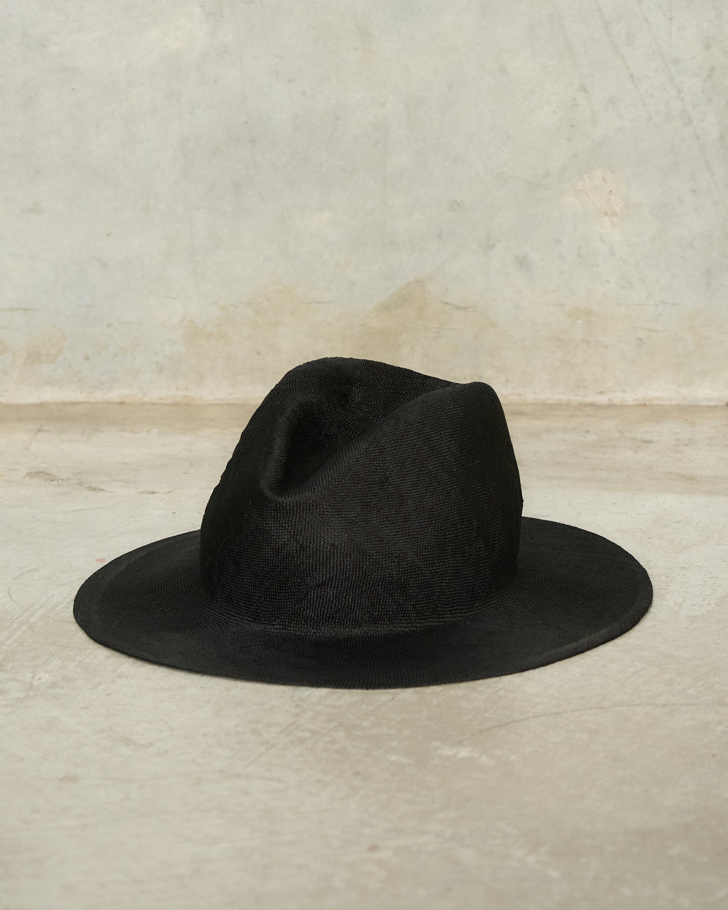 Black Alba Sisal Hat