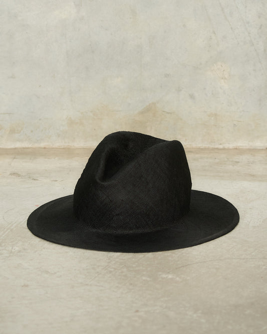 Black Alba Sisal Hat