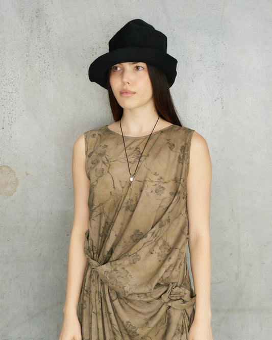 Black Artista Lapin Felt Hat