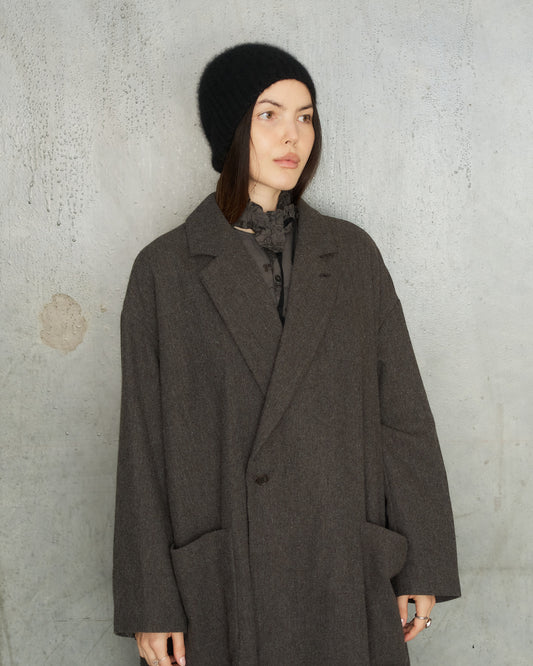 Black Cashmere Silk Beanie