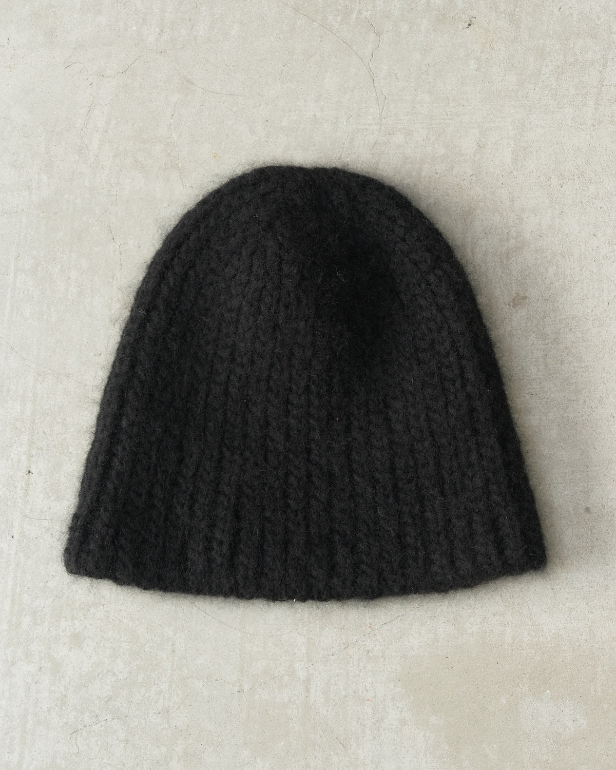Black Cashmere Silk Beanie
